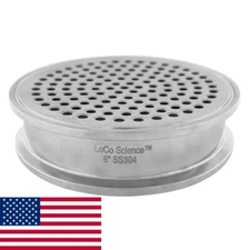 6" Tri Clamp Filter Support Plate SS304 LoCo Science!!