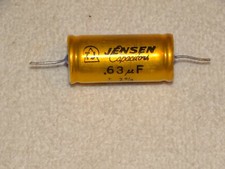 1 x Jensen Capacitor Pull .63uF 100wvdc 3 Available