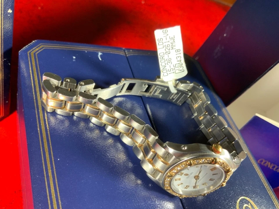 Concord Steeplechase Armbanduhr Mit Diamant Lünette 15-36-262 - Bild 4 von 4