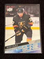 2020-21 UPPER DECK YOUNG GUNS SERIES 1 REID DUKE GOLDEN KNIGHTS