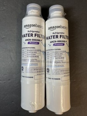 Lot of 2 Amazon Basics AMZN-00020B-P Premium Water Filter