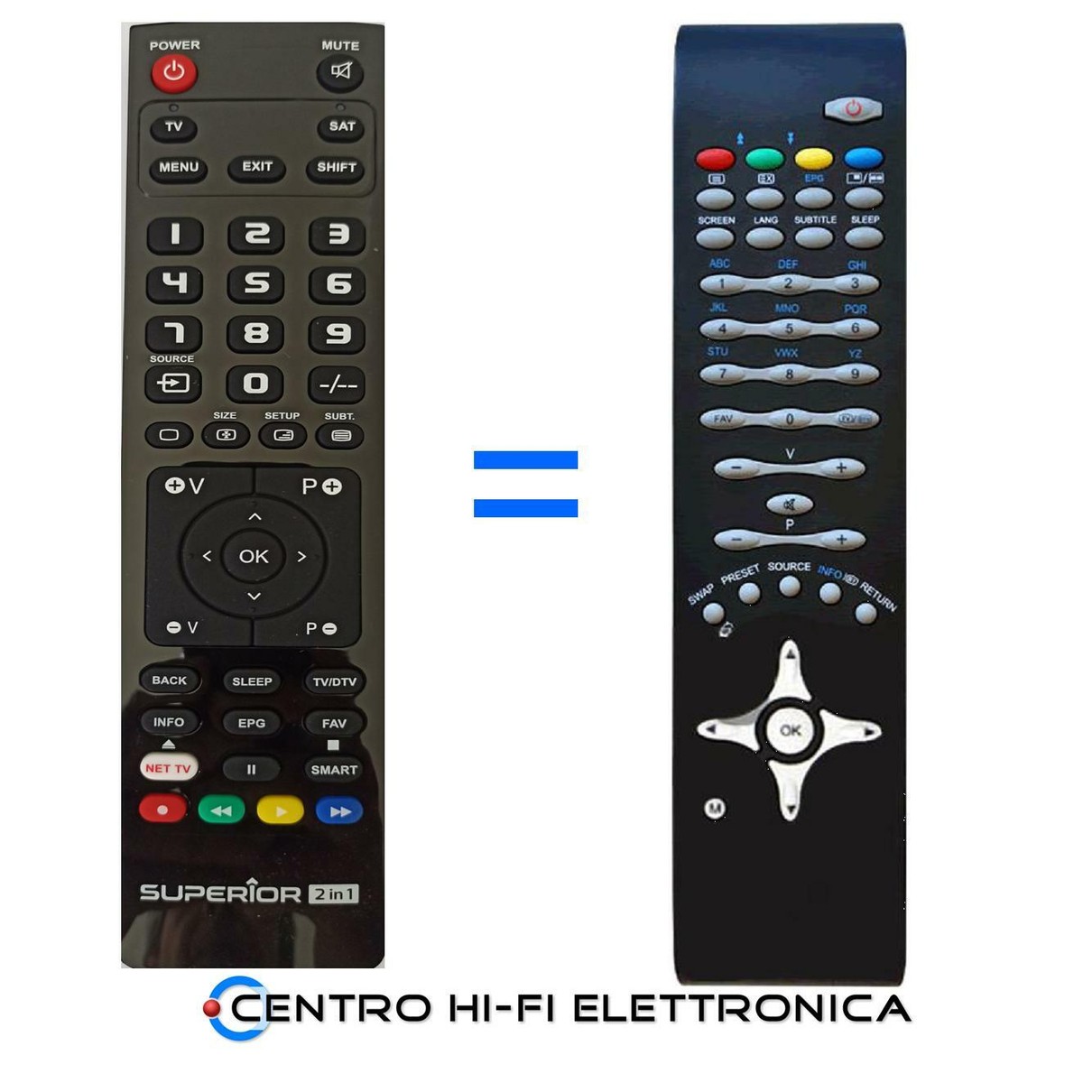TELECOMANDO UNIVERSALE COMPATIBILE TV TELEFUNKEN - TOSHIBA - VESTEL