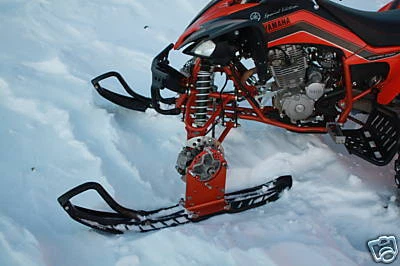 Kit de conversión de neumáticos a esquís ATV para Yamaha YFZ450 YFZ450R YFZ450X Quad Foto 4 de 4