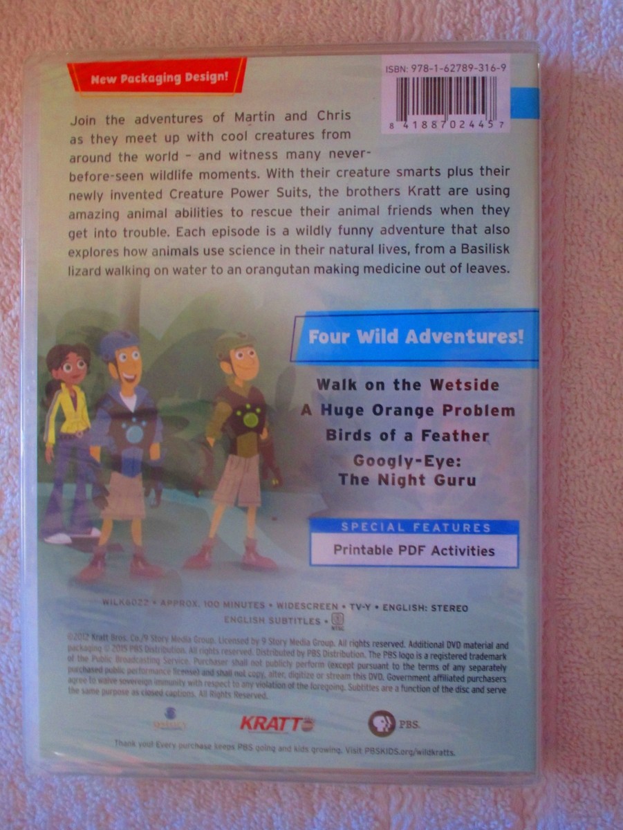 PBS Kids: Wild Kratts: Jungle Animals DVD (2015, PBS) | eBay