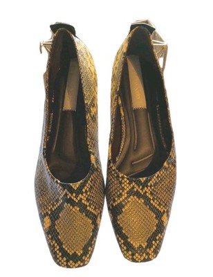 Franco Sarto L VANA Snakeskin Look Black /Tan -Cushion Comfort Flats Sz. 8.5 NEW