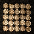 Lot 62: (25) Silver Roosevelt Dimes ~ $2.50 Face ~ Nice Coins / FREE SHIPPING
