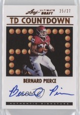 2012 Ultimate Leaf Draft TD Countdown /27 Bernard Pierce #TDC-BP1 Rookie Auto RC