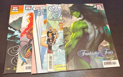 FANTASTIC FOUR WEDDING SPECIAL #1 (Marvel Comics 2019) -- 1st Print + 4 VARIANTS