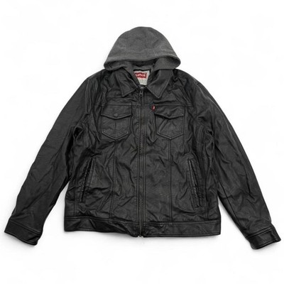 Black levis leather jacket