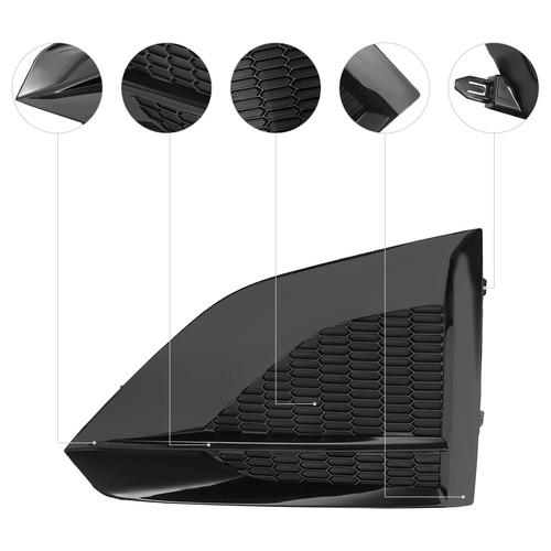 Fog Light Cover Grille for 2023-2024 Altima ABS Black Left Driver Side - Picture 3 of 8