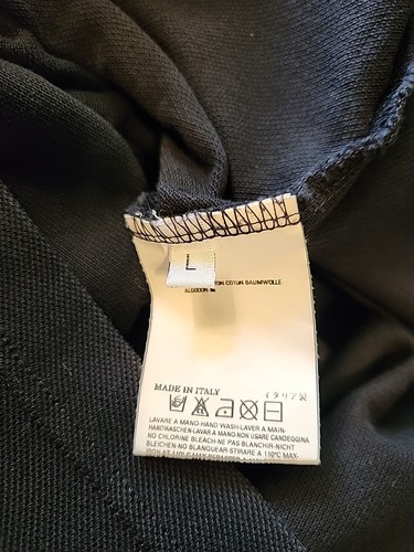 Dsquared² CHIC STEVE Black/Ivory Polo Shirt cotton Luxury Made in Italy men's L - Picture 14 of 16