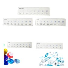 Diamond Sizer Shape Guide Sturdy Ring Diamond Size and Shape Comparison Tool