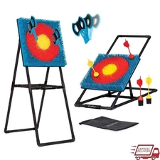Axe Throwing Lawn Darts Target Game Set W/ Foam Plastic Axes Outdoor Fun New