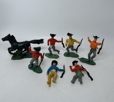 Vintage Cowboy Mini Figure Lot Wild West Western Toys