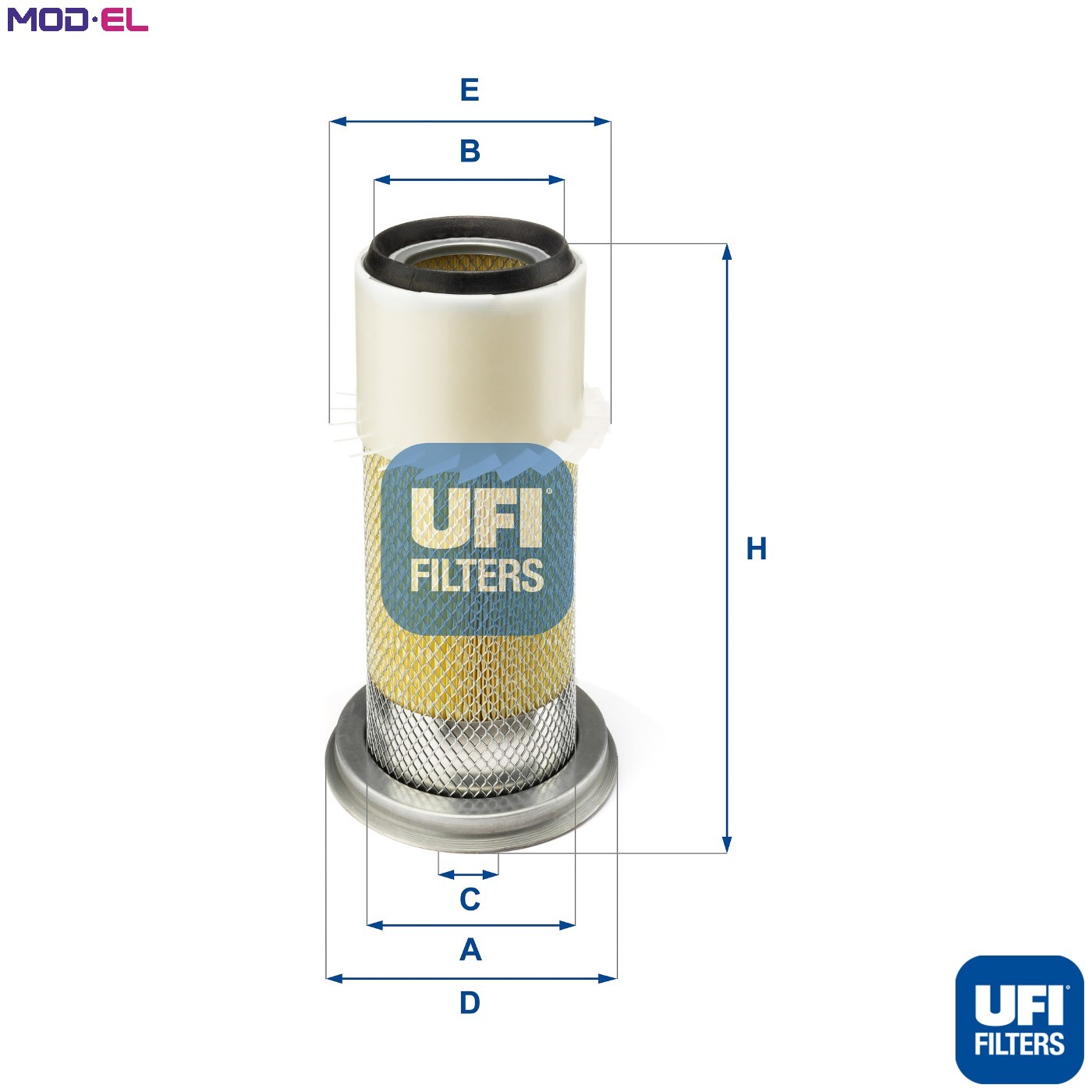 Air filter Filter Insert 27.078.00 UFI - Image 4