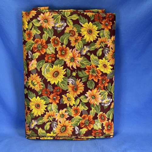 Longaberger Fabric Plum Sunflower - 56" X 5 Yds -Homestead Excl.- Extremely Rare