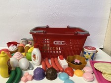 Lot Of Pretend Food With Basket