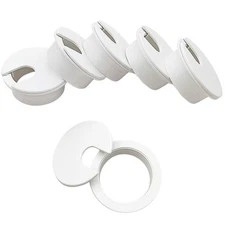 6pcs Desk Grommet 1-3/8 inch Plastic Wire Cord Cable Grommets Hole Cover for ...