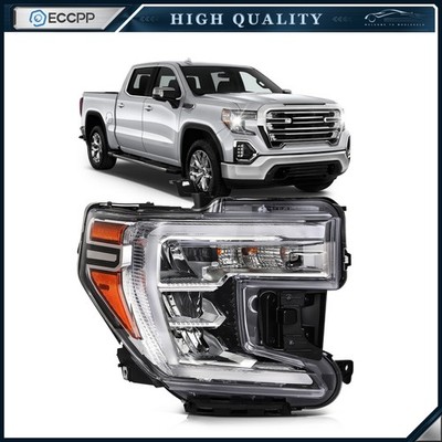Headlights w/Halogen Signal Lamp For 2019-2022 GMC Sierra 1500 Right Side