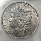 1890-P $1 Morgan Dollar ICG MS64 90% Silver Philadelphia US Coin - TONING