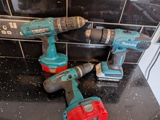 3 Makita Drill Working,All Need Batteries So Spares/Repair