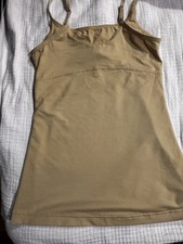 Maidenform Camisole Beige Cami Long Length Firm Shaper Lightweight 3266 SZ L