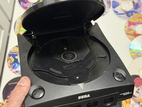 Sega Dreamcast Black Sports Console with Controllers And Games