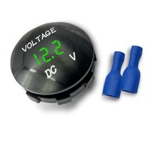 DC 12V 24V Car Voltmeter Gauge, LED Digital Display Voltage Monitor 1 PC Green