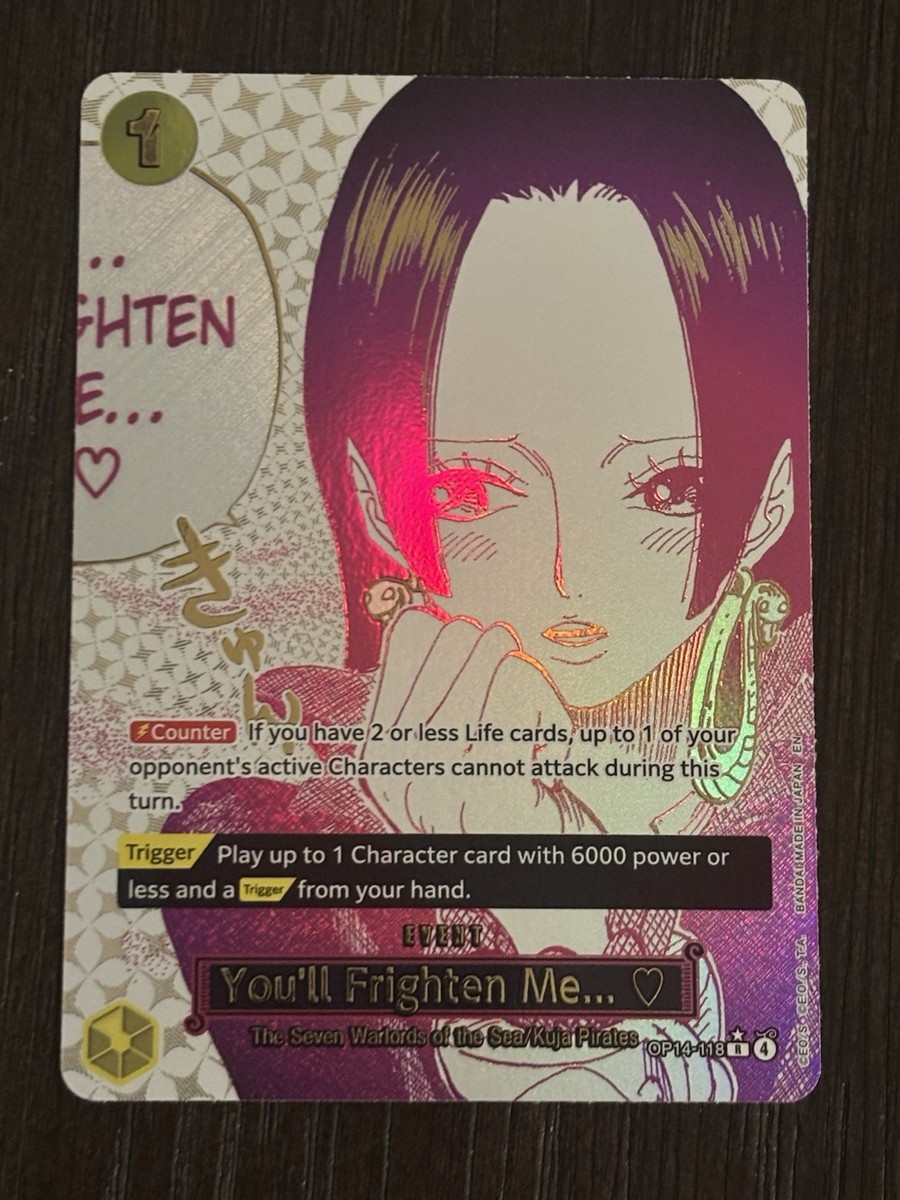 One Piece “You'll Frighten Me” Boa Hancock OP14-118 Azure Of