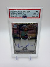 2023 Bowman Chrome Michael Arroyo (AU) PSA 9 / AUTO 10 Mariners