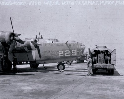 B-24 LIBERATOR BOMBER MUROC AIRFIELD CALIFORNIA 1940S 8X10 PHOTO