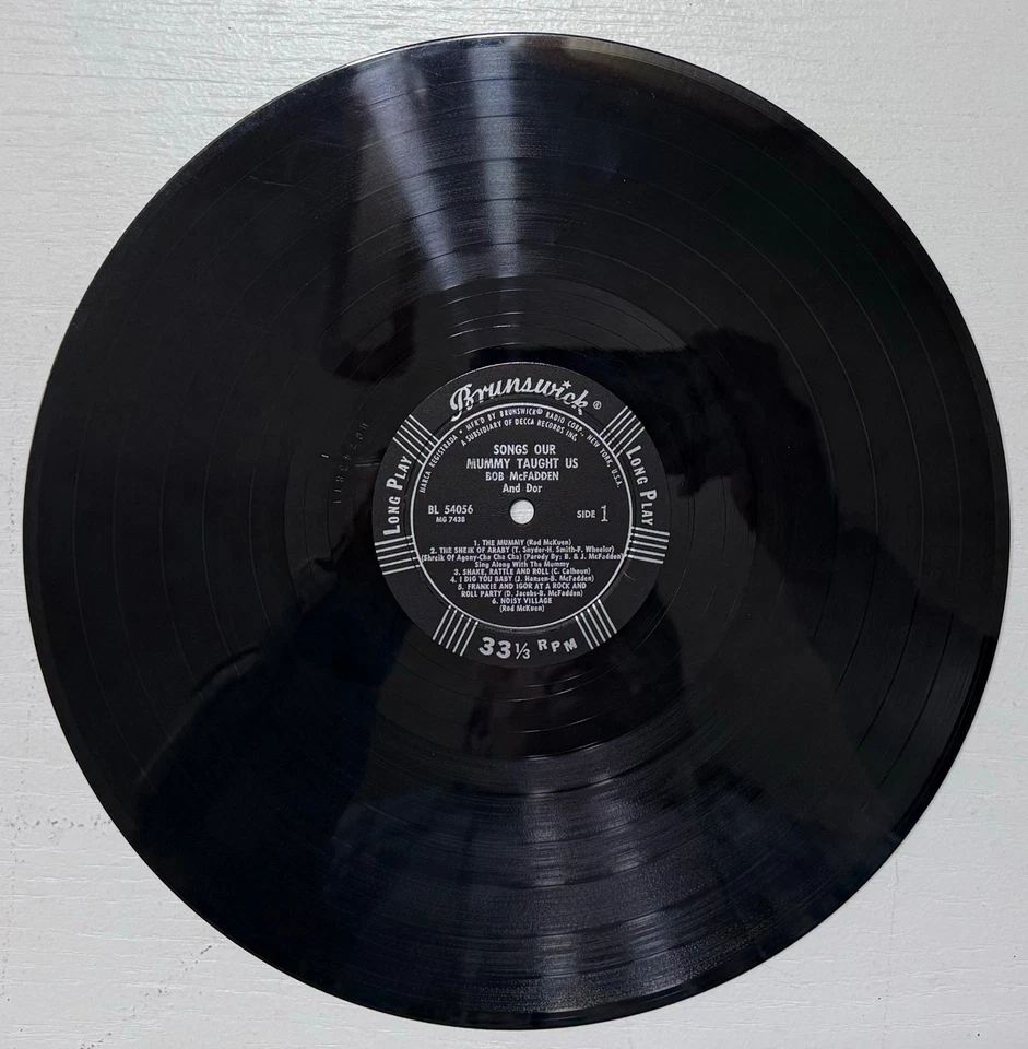 Songs Our Mummy Taught Us Bob McFadden & Dor (Rod McKuen) Brunswick BL 54056 NM - Image 3 of 4