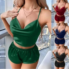 Womens Sexy-Lingerie Sleepwear Babydoll Nightwear Pajamas Set