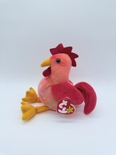 Ty Beanie Original Baby Doodle the 8" Stuffed Rooster Plush Toy Collectible 1996
