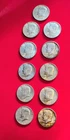 1964 Kennedy Half Dollars lot of 11 Circulated 90% Silver