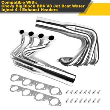 For Big Block Chevy V8 396 402 427 454 Jet Boat Water Inject 4-1 Exhaust Headers