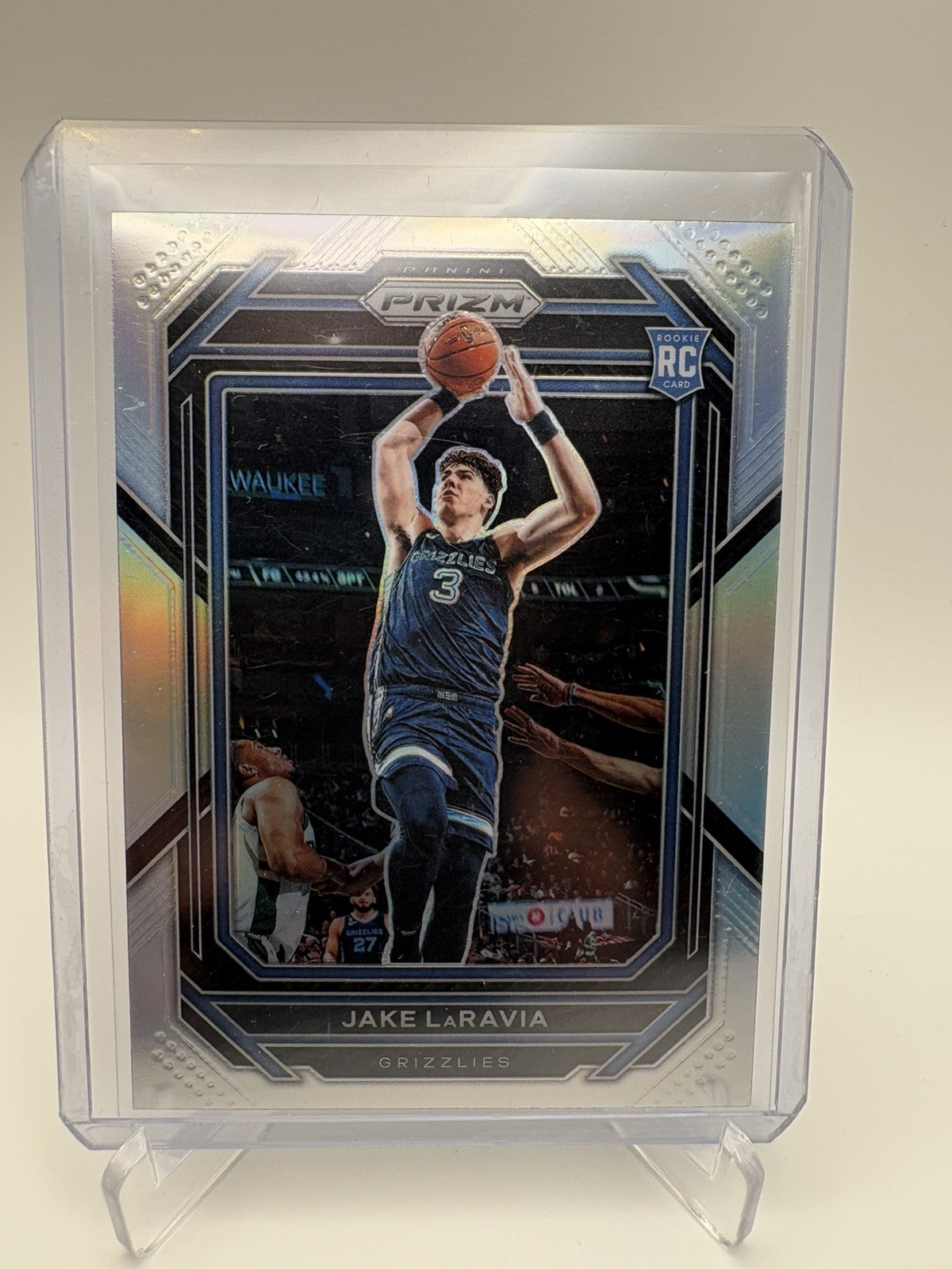 2022-23 Panini Prizm - Jake LaRavia #244 Silver Prizm (RC) MEM Grizzlies
