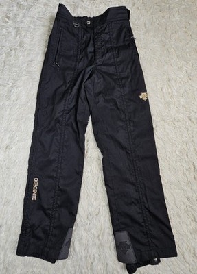 Descente Pants Mens Black Full Side Zip Insulated Ski Snowboarding Outdoors 34
