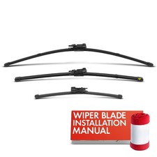 3Pcs 24'' & 19'' &12''Windshield Wiper Blades for Infiniti QX30 2017-2019 SUV