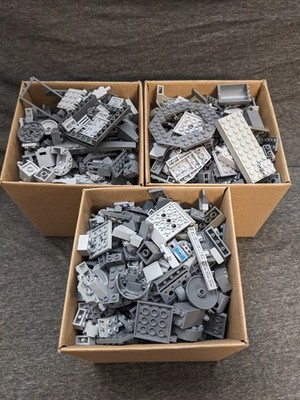 2 lbs Gray LEGO Bulk Lot   Genuine Cleaned & Sanitized Bricks Plates Mixed Parts