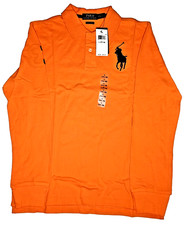 Polo Ralph Lauren Long Sleeve Collared Shirt Boys Large 14-16 Pony Logo 3