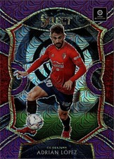 2020-21 Panini Chronicles - Select La Liga Purple Mojo Adrian Lopez Card #9