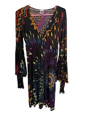 Missoni Multicolor Bell Sleeve Midi Dress Women’s Sz 4 Freaky Friday Style