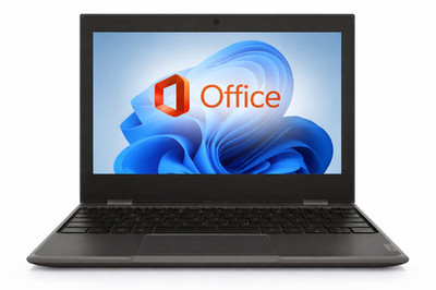 Lenovo 12 Bildschirm mit lebenslangem Microsoft Office Windows 11 Laptop 64GB SSD