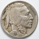 1931-S Buffalo Nickel Very Fine (VF) - San Francisco Mint
