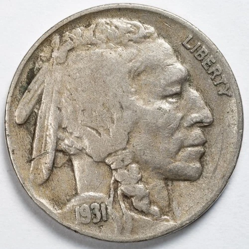 1931-S Buffalo Nickel Very Fine (VF) - San Francisco Mint