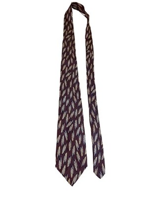 Talbott Marcus White Men Silk Necktie Purple White Abstract Classic Dad Gift USA