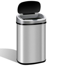 13 Gallon Trash Can Automatic Kitchen Garbage Can with Lid Touchless Sensor