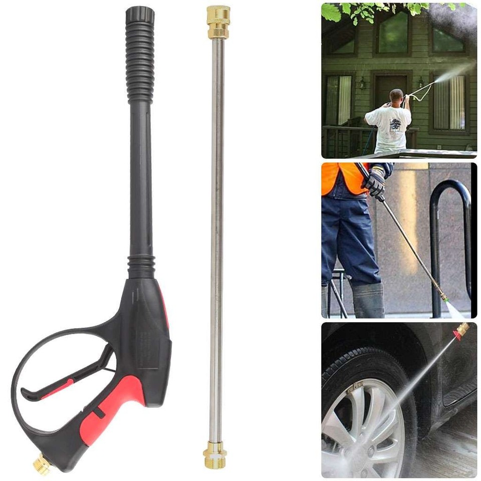 High Pressure Washer Gun 4000 PSI Cannon Foam Blaster Power Washer 1L Car Wash Foam Cannon Kit with 5 Pressure Washer Nozzles