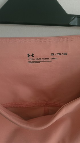Under Armour Women's Fitted High Rise Cropped Leggings Baby Pink Pocket -Size XL - 第 10/15 張圖片
